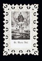 cca 1900 Csipke szentkép, 9x6 cm / holy card