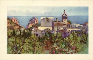 12 db MODERN Capri városképeslap, megíratlan, jó minőségű / 12 modern Italian postcards, unwritten, good quality