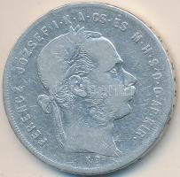 1879KB 1Ft Ag "Ferenc József / Középcímer" T:3  Adamo M15