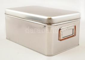 Kis fém tárolódoboz, 28×17,5×13 cm