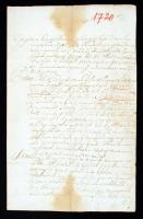 1722 Instructio, magyar nyelvű kézirat dézsmafizetés ügyében, 3 beírt oldal,30x20cm