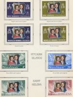English colonies Elizabeth II. Silver Jubilee 33 paralel issue Angol gyarmatok II. Erzsébet ezüstlak...