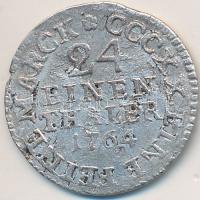 Német Államok / Szászország 1764. 1/24T (gr) Ag T:3 German States / Saxony 1764. 1/24 Taler (Groschen) Ag C:F