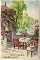 22 db MODERN virág motívumú üdvözlőlapok, vegyes minőségű / 22 modern greeting cards, flowers, mixed...