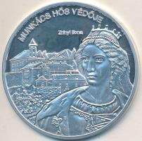 DN "Nemzetünk nagyjai - Zrínyi Ilona" Ag emlékérem tanúsítvánnyal (10,37g/0.999/35mm) T:PP
