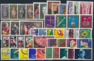 1974-1976 44 stamps, 1974-1976 44 db bélyeg, közte teljes sorok