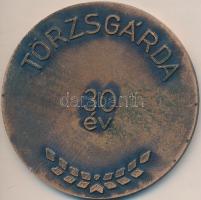 ~1970. "43. sz. Állami Építőipari Vállalat / Törzsgárda 30 év" Br plakett (70mm) T:2