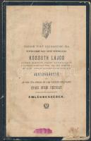 1894 "Hazánk volt legnagyobb fia, Nyitra város volt dicső díszpolgára Kossuth Lajos gyászos elhunyta fölött tartott rendkívüli közgyűlés jegyzőkönyve és emlékbeszédek, 23p