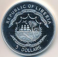 Libéria 2009. 5$ "Nagy Hadvezérek / Nelson admirális" multicolor T:PP Tanúsítvánnyal
Libe...