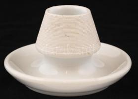 Porcelán gyufatartó-gyújtó, XIX. sz. vége, jelzés nélkül, m:8cm, d:14cm