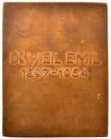Beck András (1911-1985) DN "Dr. Weil Emil 1897-1954" Br plakett (69x55mm) T:2
Hungary ND ...