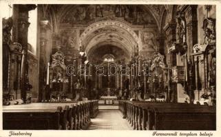Jászberény, Ferencrendi temlom belseje