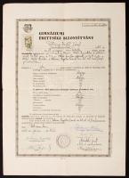 1948 Kossuth címeres érettségi bizonyítvány