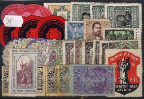30db magyar levélzáró, hadisegély, propaganda bélyeg