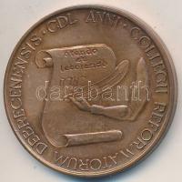 1988. "Debreceni Református Kollégium" Br emlékérem. Szign.: Győrfi S. (42mm) T:2