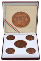 Soltra E. Tamás (1955-) 2000. "Sopron Emlékéremsor" 5db-os Br emlékérem sor dísztokban &qu...