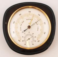 SBF fali barométer és hőmérő, 15×15 cm
