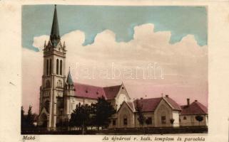 Makó, újvárosi Római katolikus templom és parókai (Rb)