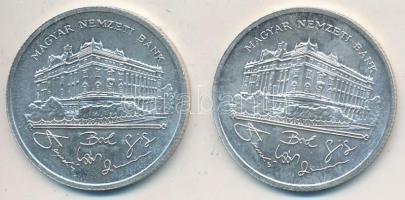 1992. 200Ft Ag "MNB" (2x) T:2