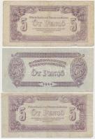 36db-os magyar bankjegy tétel albumba rendezve, benne 1919. július 15. 20K, 1920. 50K, 1943. 1000P T:vegyes