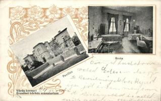 Budapest XII. Erzsébet Vöröskereszt Kórház, belső; Győri út, Art Nouveau (EK)