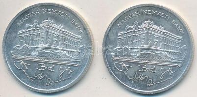 1992. 200Ft Ag "MNB" (2x) T:2,2-