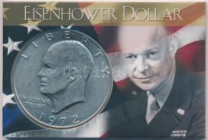 Amerikai Egyesült Államok 1972D 1$ Cu-Ni Eisenhower plasztiktokban T:2 USA 1972D 1 Dollar Cu-Ni Eisenhower in plastic case C:XF