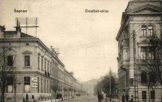 Sopron, Erzsébet utca Löbl Tanintézet, Blum N. kiadása (Rb)