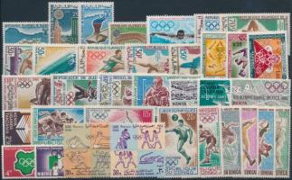 Olympics 1968-1969 9 countries 10 sets, Olimpia 1968-1969 motívum tétel 9 klf ország 10 klf sor