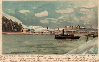 Budapest, Buda; Kuenstlerpostkarte No. 2072. von Ottmar Zieher litho s: Raoul Frank