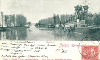 Siófok-Balatonfürdő, Sió öböl, gőzhajók