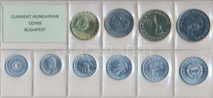 1988. 2f-20Ft 10db klf érmés forgalmi sor fóliatokban T:1