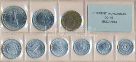 1977. 2f-10Ft 9db klf érmés forgalmi sor fóliatokban T:1