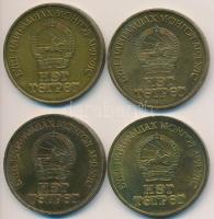 Mongólia 1971. 1T Al-Br "Forradalom 50. évfordulója" (4x) T:2 Mongolia 1971. 1 Tugrik &quo...