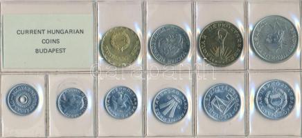 1985. 2f-20Ft 10db klf érmés forgalmi sor fóliatokban T:1