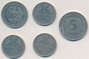NSZK 1988D 1M + 1989F 1M + 1990G 1M + 1990D 2M + 5M T:2 FRG 1988D 1 Mark + 1989F 1 Mark + 1990G 1 Mark + 1990D 2 Mark + 5 Mark C:XF