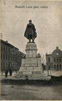 Pécs, Kossuth-szobor, zsinagóga; kiadja özv. Tausz Vilmosné