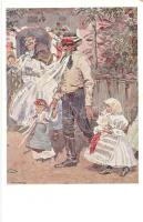 Österr. Völkertypen: Mährische Slovaken No. 5. / Moravian Slovakian folklore s: J. Úprka (fl)