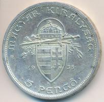 1938. 5P Ag "Szent István" T:2 
Adamo P8.1