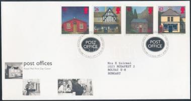 100 éves a brit postamesteri szövetség sor FDC-n, Centenary of the British postmaster alliance set FDC