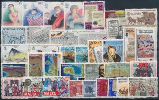 Europa CEPT 1982 17 countries 37 stamps, Europa CEPT 1982 motívum tétel 17 klf ország 37 klf bélyeg, közte teljes sorok