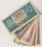 24db-os pengő tétel, benne 1945. 50P T:vegyes