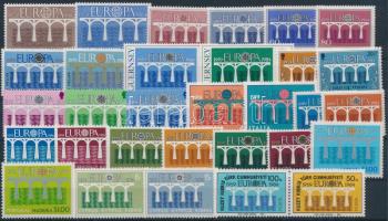 Europa CEPT 1984 16 coutries 31 stamps, Europa CEPT 1984 motívum tétel 16 klf ország 31 klf bélyeg teljes sorokban