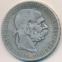 Ausztria 1900. 5K Ag "Ferenc József" T:2-,3 kis ph. Austria 1900. 5 Corona Ag "Franz Joseph" C:VF,F small edge error