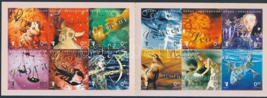 Zodiac stamp-booklet Csillagjegyek bélyegfüzet
