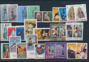Europa CEPT 1974-1975 12 sets + 2 individual values, Europa CEPT 1974-1975 12 klf sor + 2 klf önálló érték