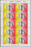 Europa CEPT postal and telecommunications set mini sheet Europa CEPT posta és távközlés kisívsor