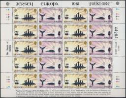 Europa CEPT folklore mini sheet set Europa CEPT folklór kisívsor