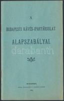 1900 A Budapesti Kávés-Ipartársulat alapszabályai. pp.:16, 16x10cm