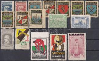 17 db osztrák levélzáró